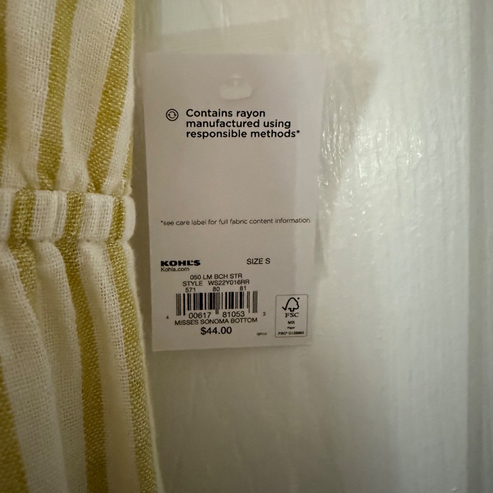 2 for $25: Sonoma linen blend tiered midi dress - small - nwt - Picture 5 of 8